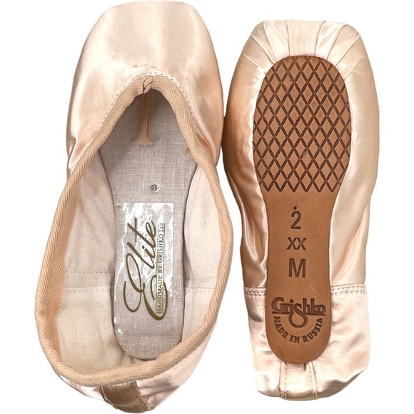 Grishko Elite European Pink Medium Shank Ballet Pointe Shoes 2.0 2X MS - Picture 2 of 7